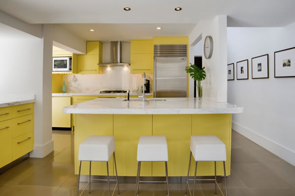 Como usar o amarelo na decoração - cozinha