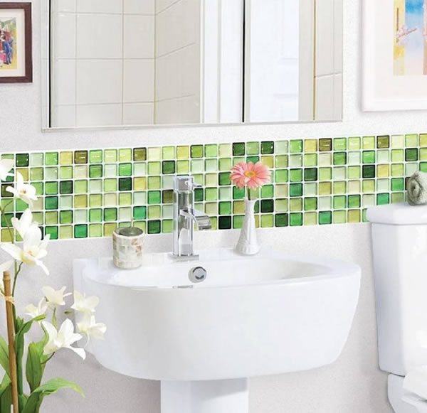 verde na decoração - banheiro