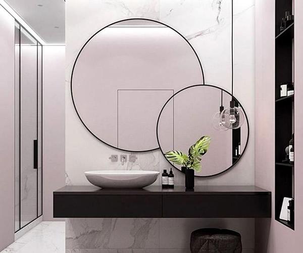 decorar o espelho de banheiro - sofisticado