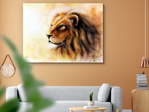 quadro de leão